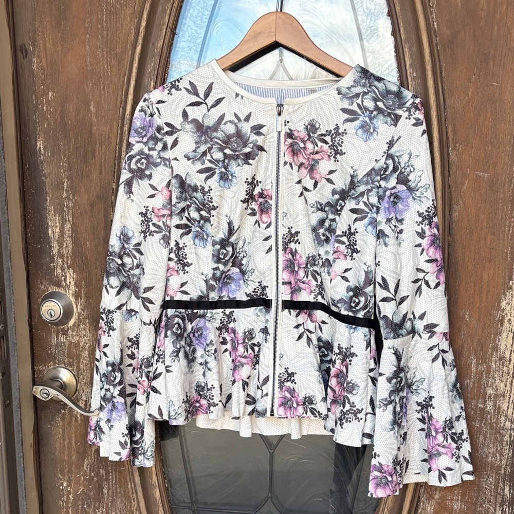 bagatelle faux leather peplum jacket! Size Medium